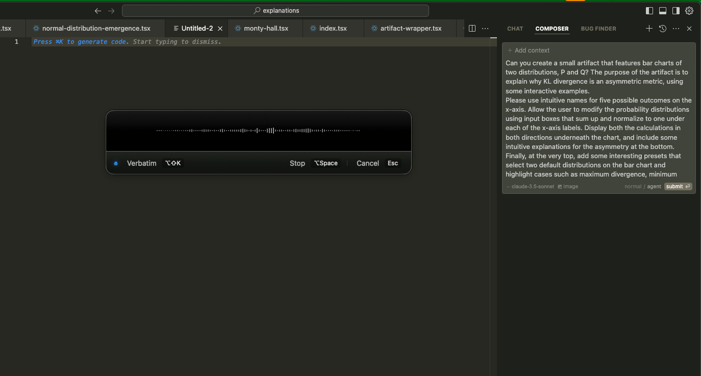 Superwhisper and Thoughtful Silence